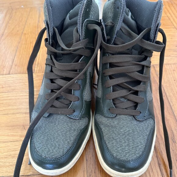 Nike Dunk Sky Hi Essential Green Wedges 8.5 - Picture 8 of 10